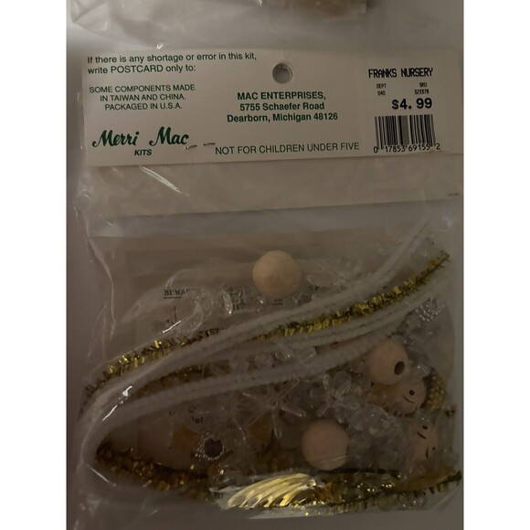 Merri Mac Decorate Your Own Christmas Kits Vintage Lot of 8 NEW SEALED - Picture 16 of 16